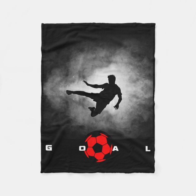 Fußballbekleidung - Fußball  Fleecedecke (Vorderseite)