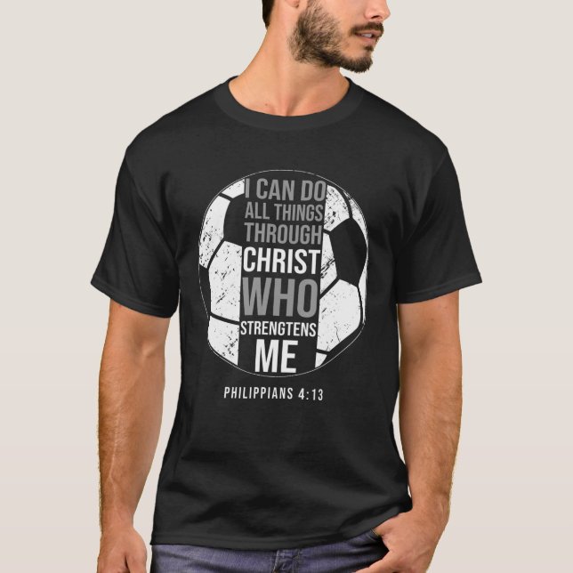 Fußballbibelverse Christliche Redewendungen Philip T-Shirt (Vorderseite)