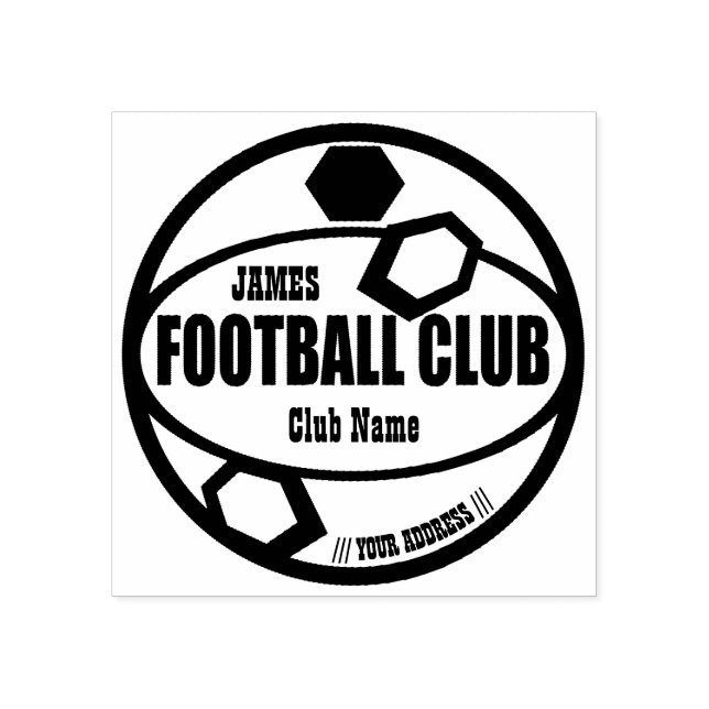 Fußballclub Gummistempel (Prägung)