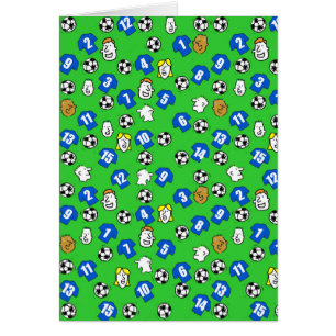 Fußballdesign mit blauen Trikots