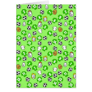 Fußballdesign mit Trikots in Grün