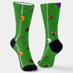 Fußbälle auf dem Feld Socken