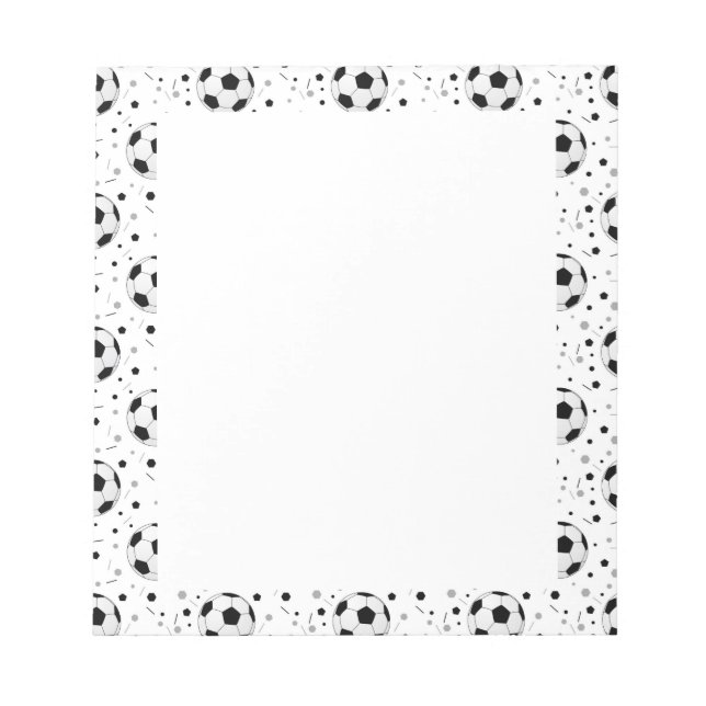 Fußbälle Notizblock (Vorderseite)