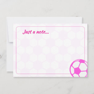 Fußbälle Rosa und Weiß Blank Nur eine Notiz Mitteilungskarte
