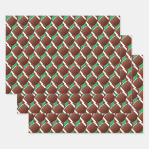 Fußbälle Sport Design Wrapper Sets Geschenkpapier Set