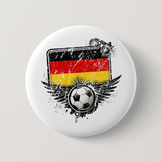 Fußballfan Deutschland Button (Vorderseite)