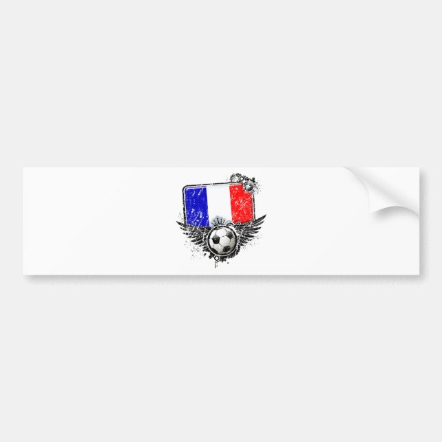 Fußballfan Frankreich Autoaufkleber (Vorne)