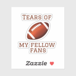 Fußballfan lustiges Geschenk für Sportfans Aufkleber