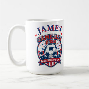 Fußballfan-Mug mit individuellem Namen Personali Kaffeetasse