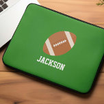 Fußballfan Personalisierte Kinder Laptopschutzhülle<br><div class="desc">Football Fan Personalisiert Kids Design.</div>