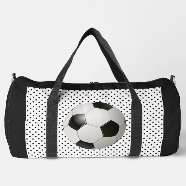 Fußballfan Schwarz  Duffle Bag (Vorderseite)
