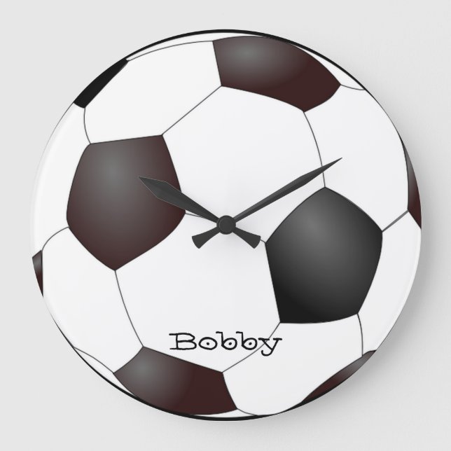 Fußballfan-Wanduhr Große Wanduhr (Vorderseite)