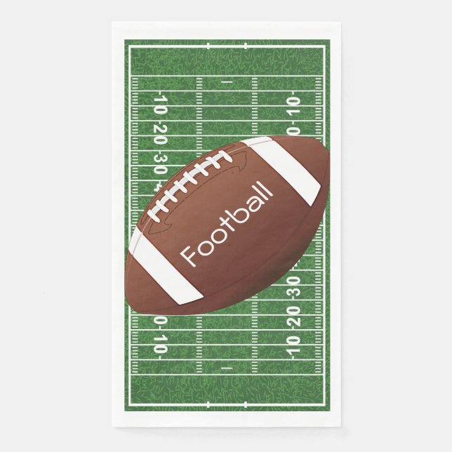 Fußballfeld Ball Design Gasttuch Napkin Serviette (Vorderseite)
