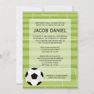 Fußballfeld - Bar Mitzvah-Einladungen Einladung