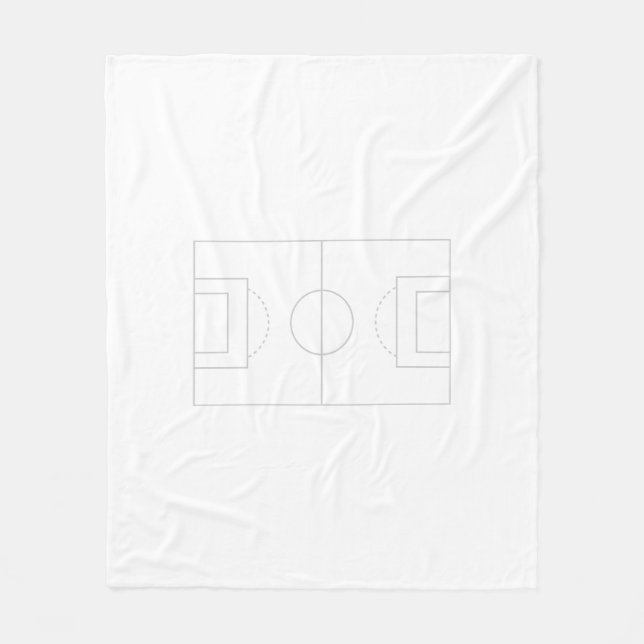 Fußballfeld Fleecedecke (Vorderseite)