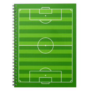 Fußballfeld / Fußball-Sportteam-Schule Notizblock