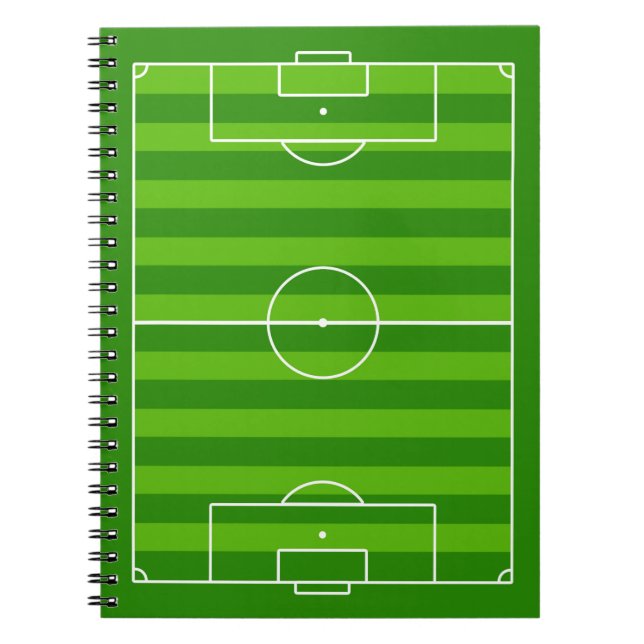 Fußballfeld / Fußball-Sportteam-Schule Notizblock (Vorderseite)