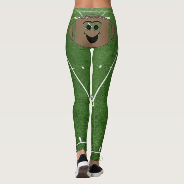 Fußballfeld Leggings (Rückseite)