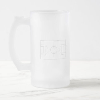 Fußballfeld Mattglas Bierglas