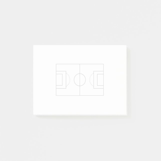 Fußballfeld Post-it Klebezettel (Vorderseite)