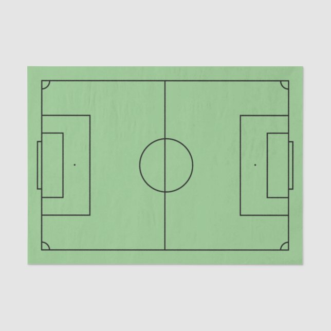 Fußballfeld Seidenpapier (Vorderseite)