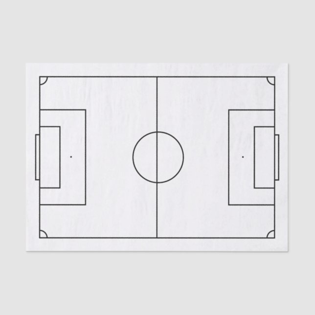 Fußballfeld Seidenpapier (Vorderseite)