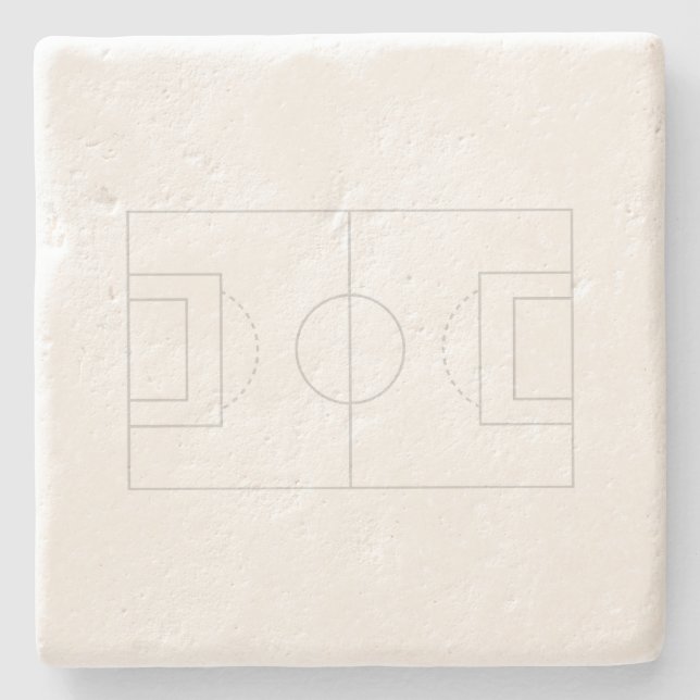 Fußballfeld Steinuntersetzer (Vorderseite)