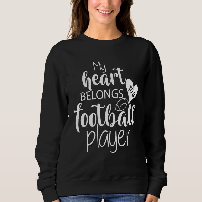 Fußballfreundin Fußballfreund Paare für Fußball Sweatshirt (Vorderseite)