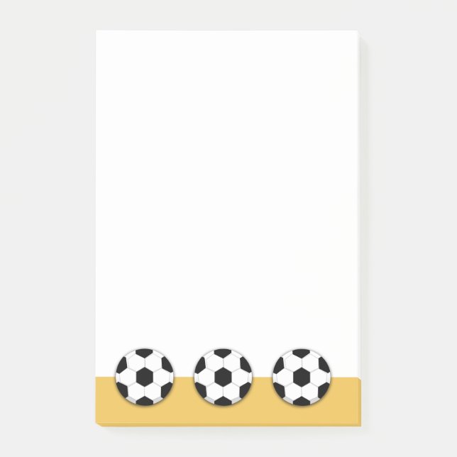 Fußballfußball PERSONIFIZIEREN Post-it Klebezettel (Vorderseite)