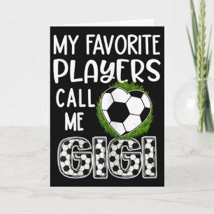 Fußballgeschenk, meine Lieblingsspieler nennen mic Karte