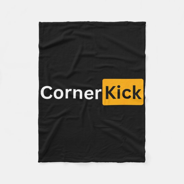 Fußballgeschenke - Eckball  Fleecedecke (Vorderseite)