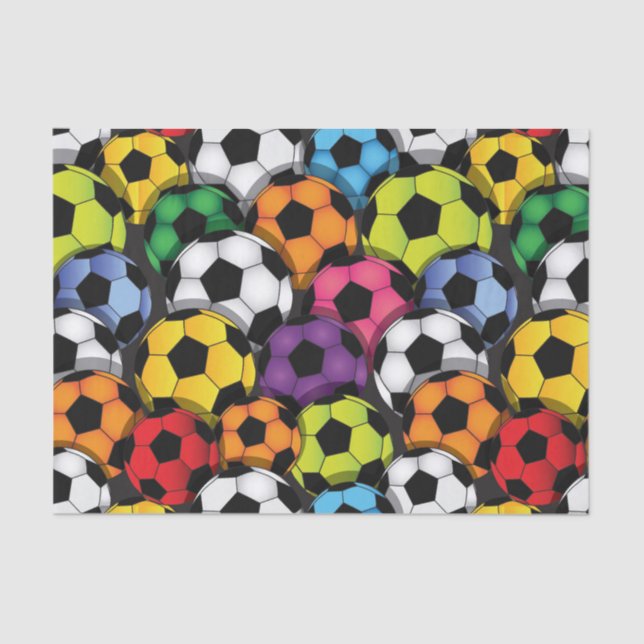 Fußballgewebe Seidenpapier (Vorderseite)