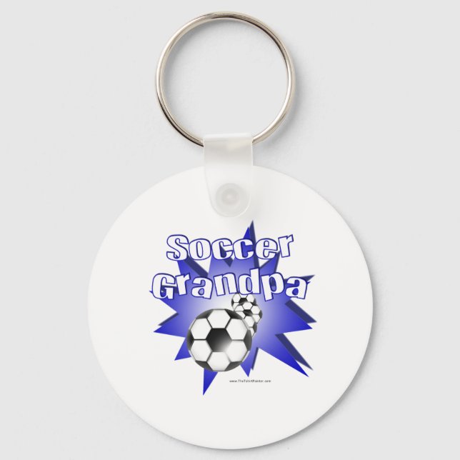 Fußballgroßvater Schlüsselanhänger (Vorderseite)