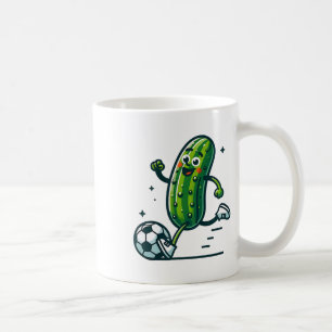 Fußballgurke Tritt Byll Lustiger Gurken Spieler Kaffeetasse