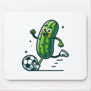 Fußballgurke Tritt Byll Lustiger Gurken Spieler Mousepad