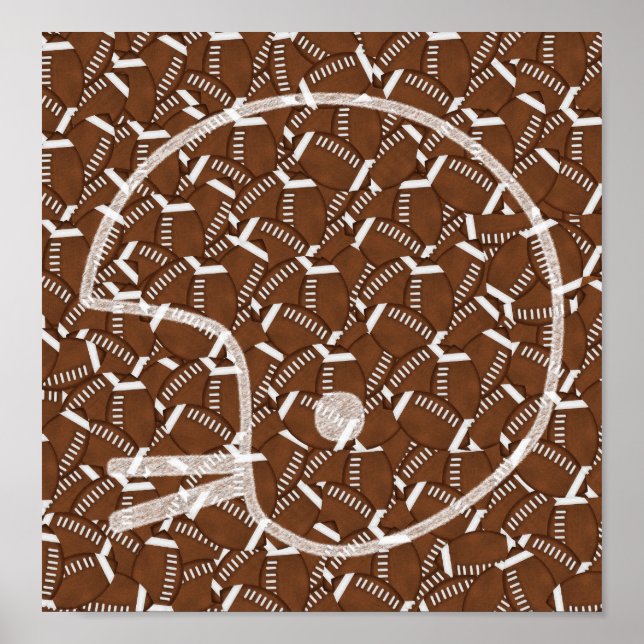 Fußballhelm Poster (Vorne)