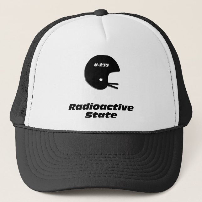 Fußballhelm Radioactive Staat Truckerkappe (Vorderseite)
