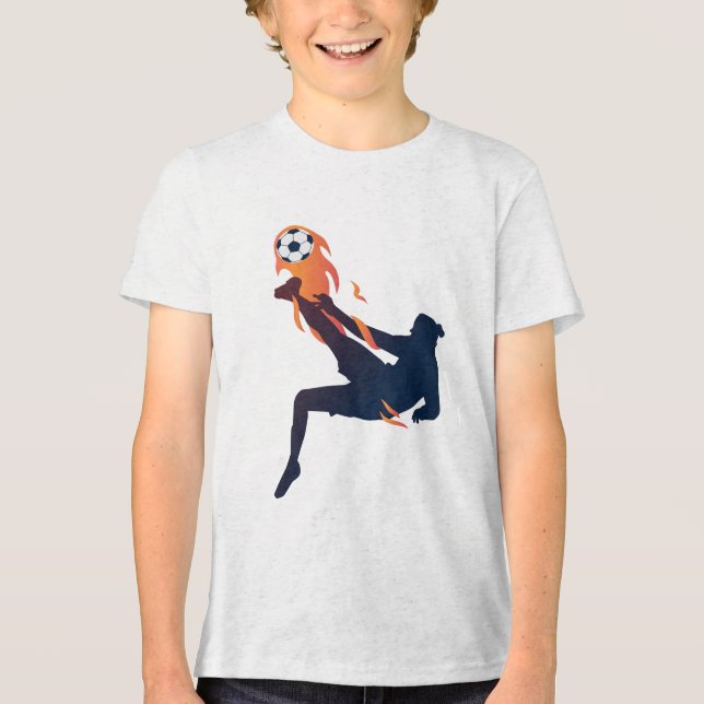 Fußballhemd Tri-Blend Shirt (Vorderseite)