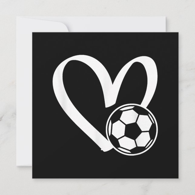 Fußballherz Save The Date (Vorderseite)