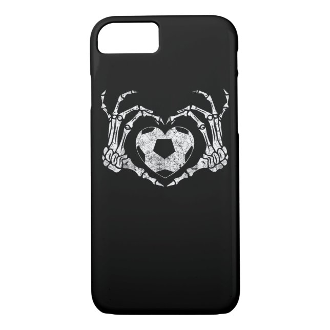 Fußballherz Skeletton Handkostüm Case-Mate iPhone Hülle (Rückseite)