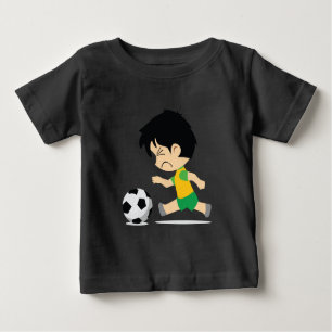 Fußballjunge Baby T-shirt