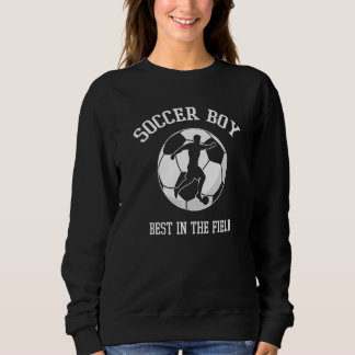 Fußballjunge Bestes Feldteamspieler Sweatshirt