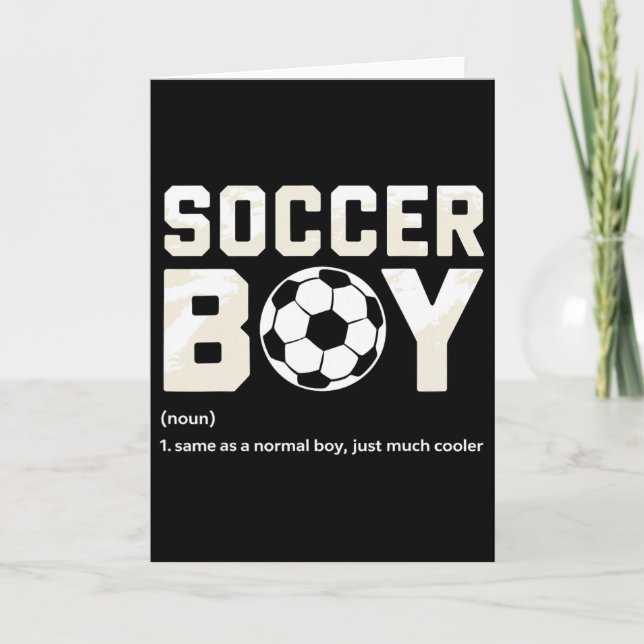 Fußballjunge Definition  Karte (Vorderseite)