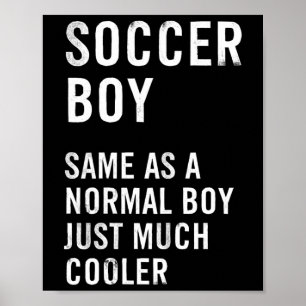 Fußballjunge Definition Lustig  Poster