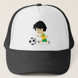 Fußballjunge Truckerkappe