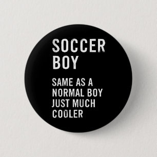 Fußballjungen-Definition Lustig Button