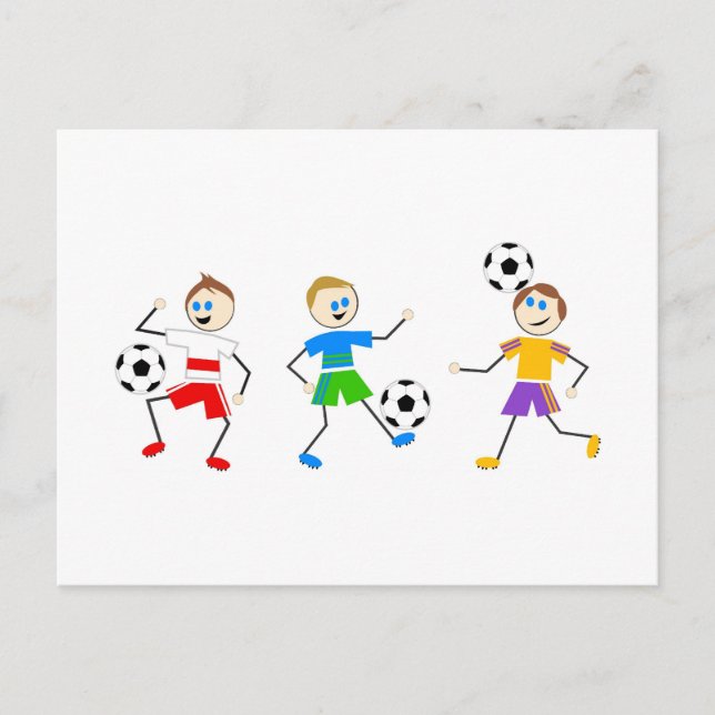 Fußballkids Postkarte (Vorderseite)