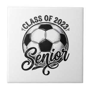 Fußballklasse der Abschlussklasse 2023 Vintage-Abs Fliese