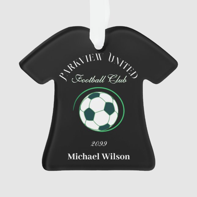 Fußballklub Bar Shirt Gestalt Ornament (Vorderseite)