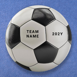 Fußballknopf mit individuellem Teamnamen Benutze Button